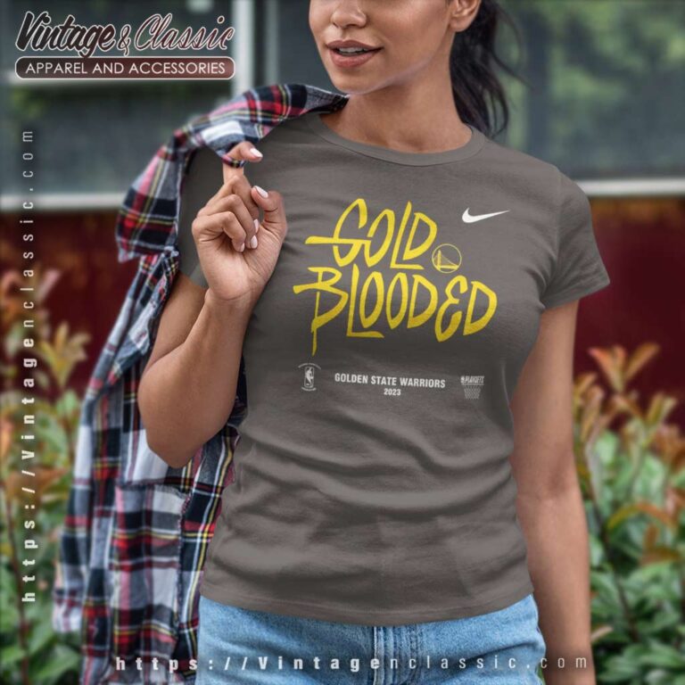 Nike Golden State Warriors Gold Blooded Women TShirt Nike Golden State Warriors Gold Blooded Women TShirt
