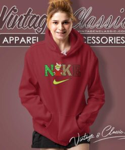 Nike Grinch Santa Parody Christmas Hoodie