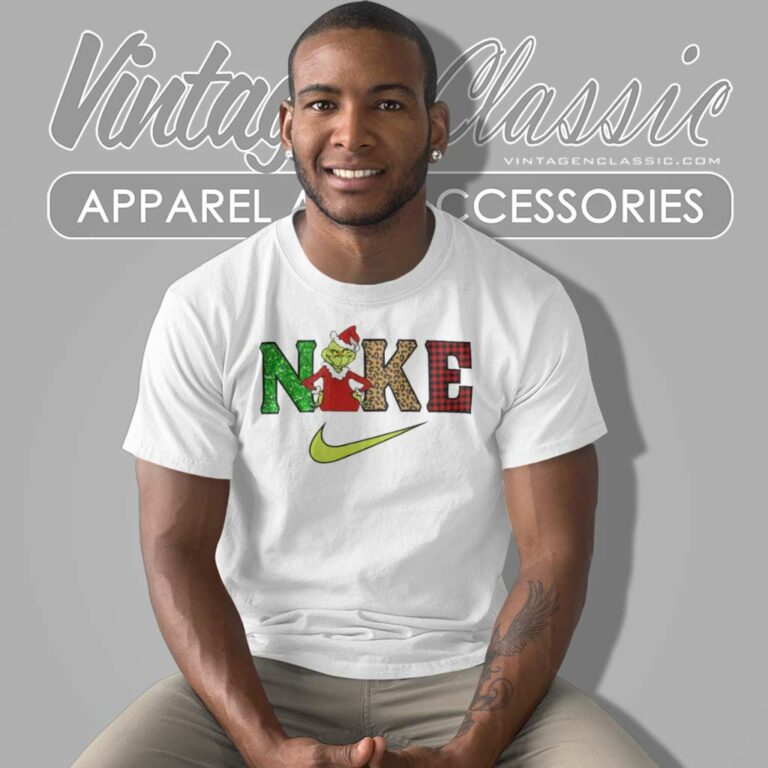 Nike Grinch Santa Parody Christmas T Shirt Nike Grinch Santa Parody Christmas T Shirt