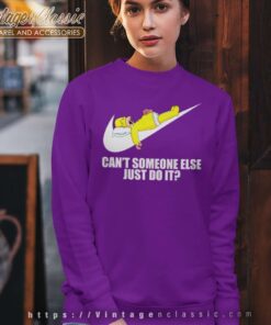 Nike Homer Simpson Cant Somebody Else Just Do It Sweatshirt