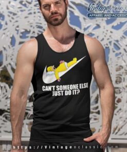 Nike Homer Simpson Cant Somebody Else Just Do It Tank Top Racerback