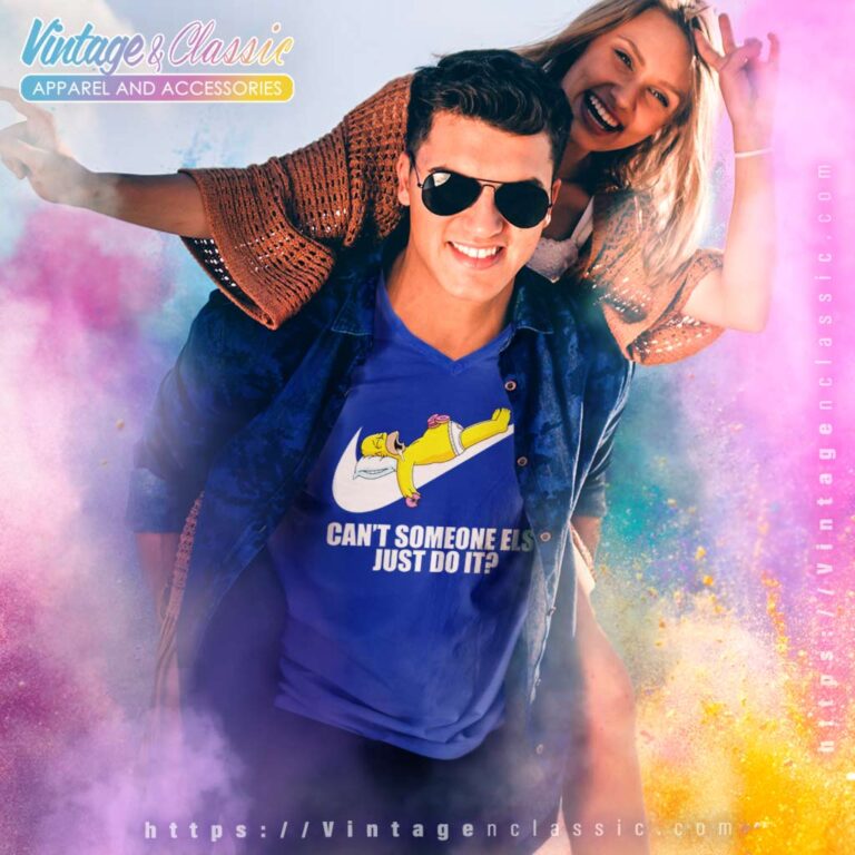 Nike Homer Simpson Cant Somebody Else Just Do It V Neck TShirt Nike Homer Simpson Cant Somebody Else Just Do It V Neck TShirt