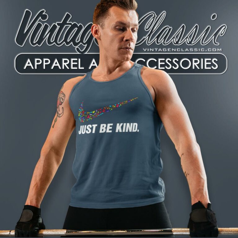 Nike Just Be Kind Autism Awareness Tank Top Racerback Nike Just Be Kind Autism Awareness Tank Top Racerback