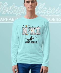 Nike Just Boo It Swoosh Skeleton Long Sleeve Tee