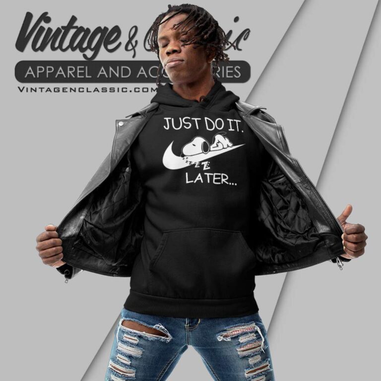 Nike Just Do It Later Snoopy Hoodie Nike Just Do It Later Snoopy Hoodie