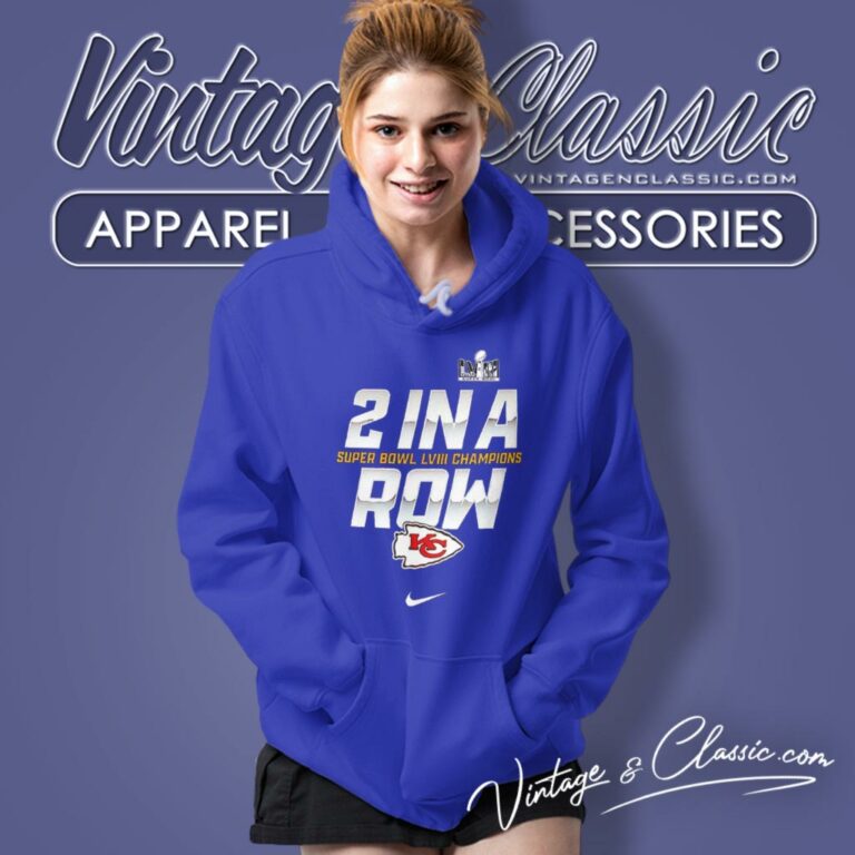 Nike Kansas City Chiefs Super Bowl Lviii Champ 2 In A Row Hoodie Nike Kansas City Chiefs Super Bowl Lviii Champ 2 In A Row Hoodie