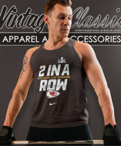 Nike Kansas City Chiefs Super Bowl Lviii Champ 2 In A Row Tank Top Racerback