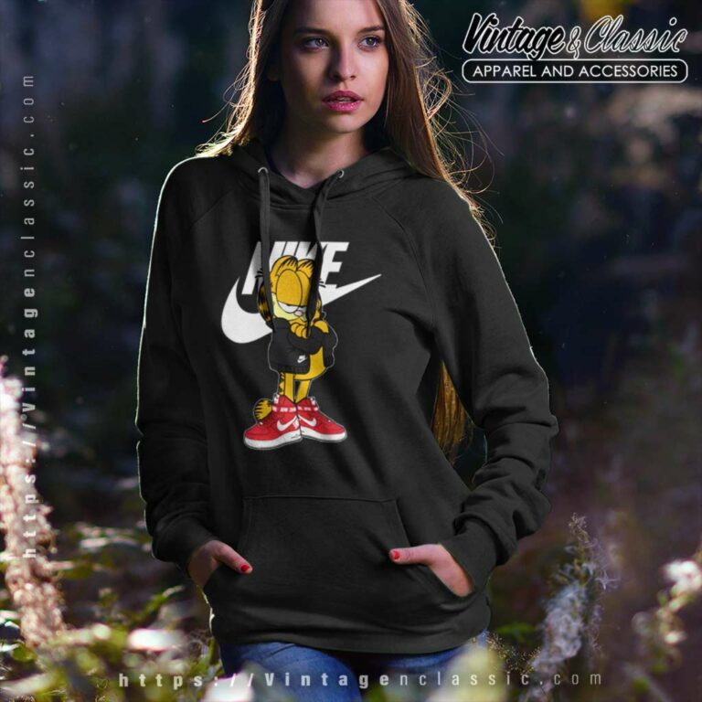 Nike Logo And Garfield Hoodie Nike Logo And Garfield Hoodie
