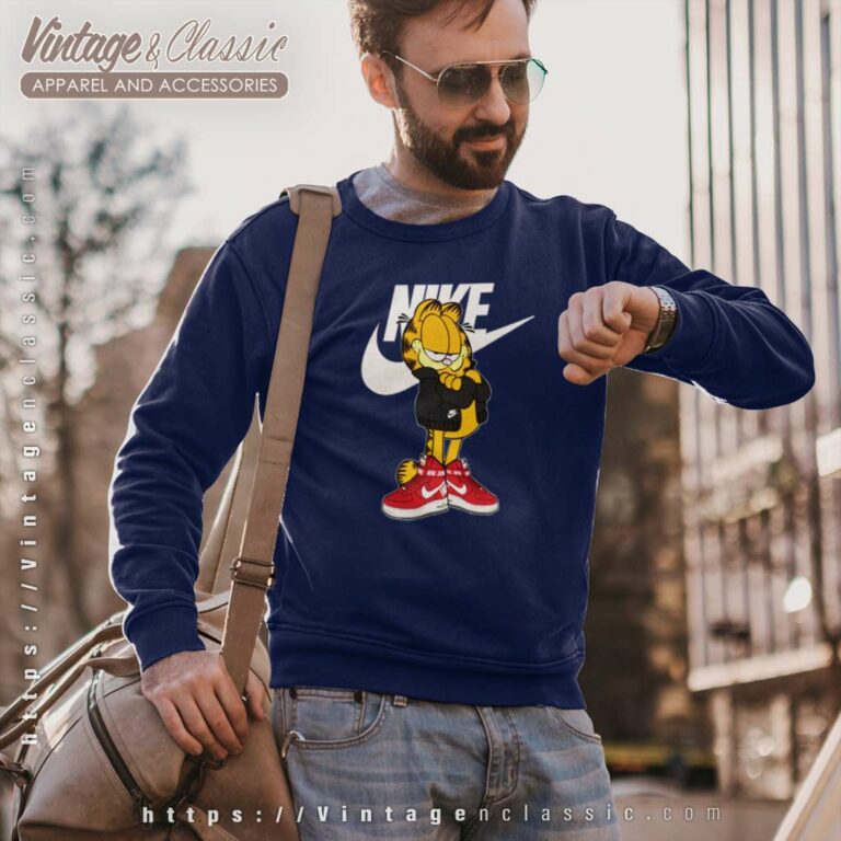 Nike Logo And Garfield Sweatshirt Nike Logo And Garfield Sweatshirt