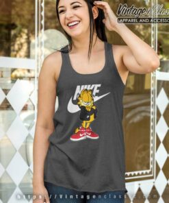 Nike Logo And Garfield Shirt 6 Nike Logo And Garfield Tank Top Racerback