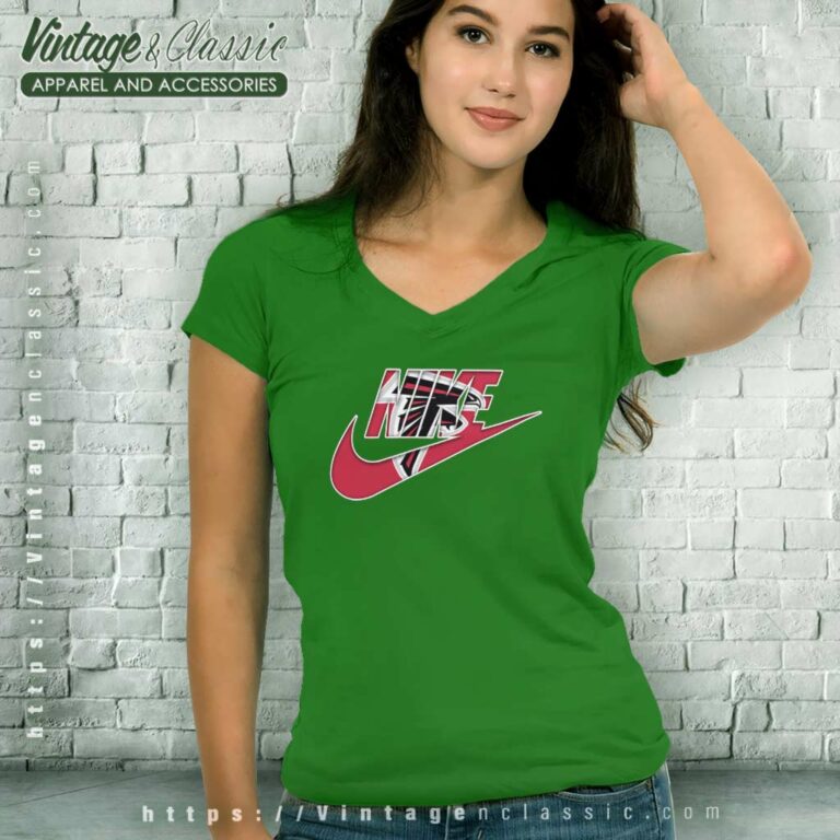 Nike Logo Atlanta Falcons V Neck TShirt Nike Logo Atlanta Falcons V Neck TShirt