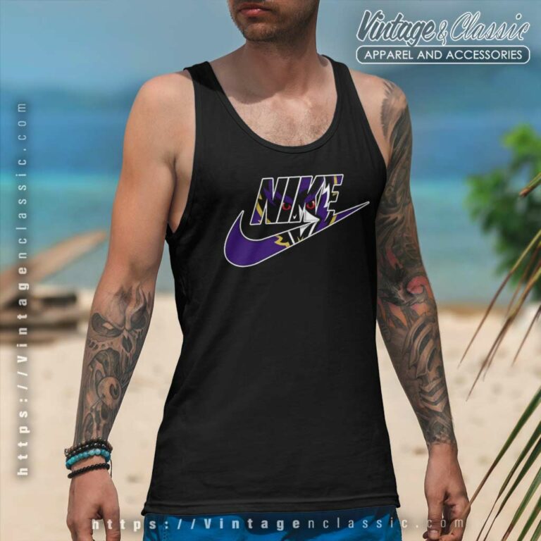 Nike Logo Baltimore Ravens Tank Top Racerback Nike Logo Baltimore Ravens Tank Top Racerback