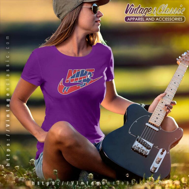 Nike Logo Buffalo Bills Women TShirt Nike Logo Buffalo Bills Women TShirt