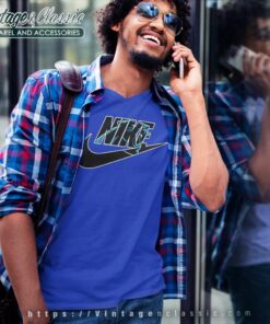 Nike Logo Carolina Panthers V Neck TShirt