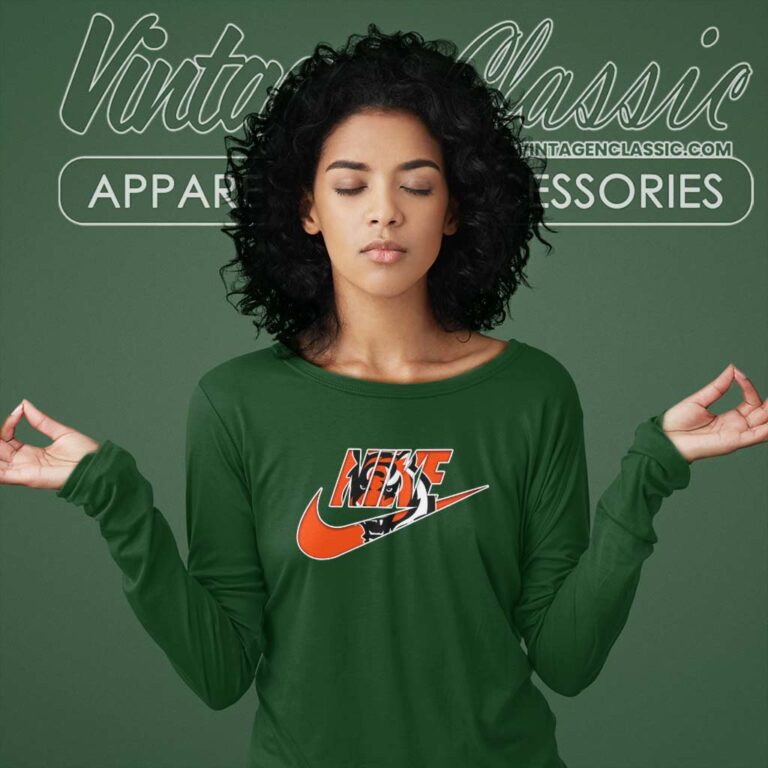 Nike Logo Cincinnati Bengals Long Sleeve Tee Nike Logo Cincinnati Bengals Long Sleeve Tee