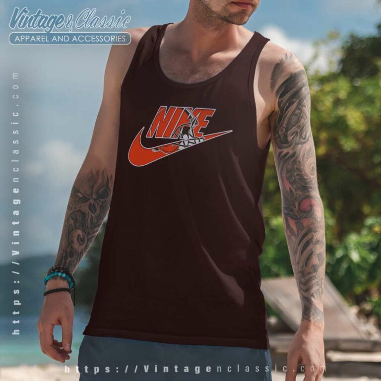 Nike Logo Cleveland Browns Tank Top Racerback Nike Logo Cleveland Browns Tank Top Racerback