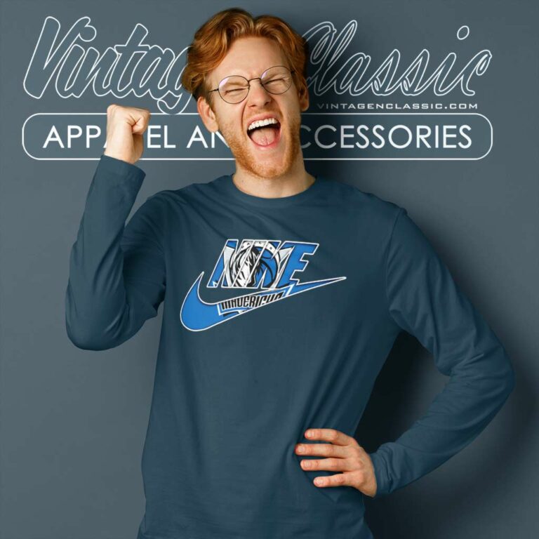 Nike Logo Dallas Mavericks Long Sleeve Tee Nike Logo Dallas Mavericks Long Sleeve Tee