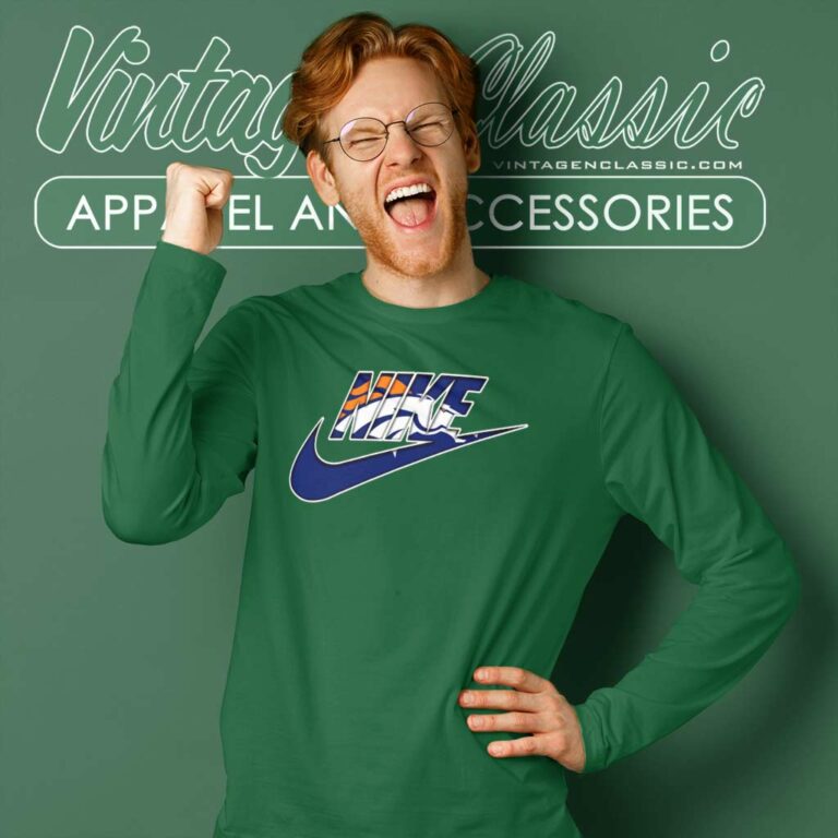 Nike Logo Denver Broncos Long Sleeve Tee Nike Logo Denver Broncos Long Sleeve Tee