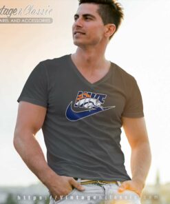 Nike Logo Denver Broncos V Neck TShirt
