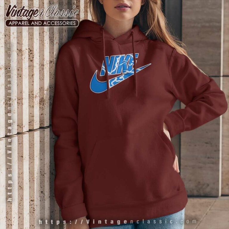 Nike Logo Detroit Lions Hoodie Nike Logo Detroit Lions Hoodie