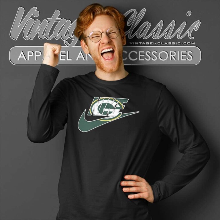 Nike Logo Green Bay Packer Long Sleeve Tee Nike Logo Green Bay Packer Long Sleeve Tee