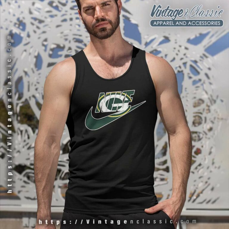 Nike Logo Green Bay Packer Tank Top Racerback Nike Logo Green Bay Packer Tank Top Racerback