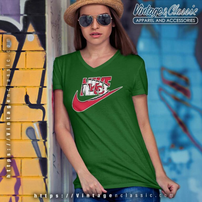 Nike Logo Kansas City Chiefs V Neck TShirt Nike Logo Kansas City Chiefs V Neck TShirt