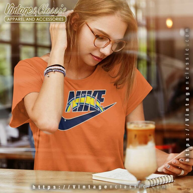 Nike Logo Los Angeles Chargers Women TShirt Nike Logo Los Angeles Chargers Women TShirt