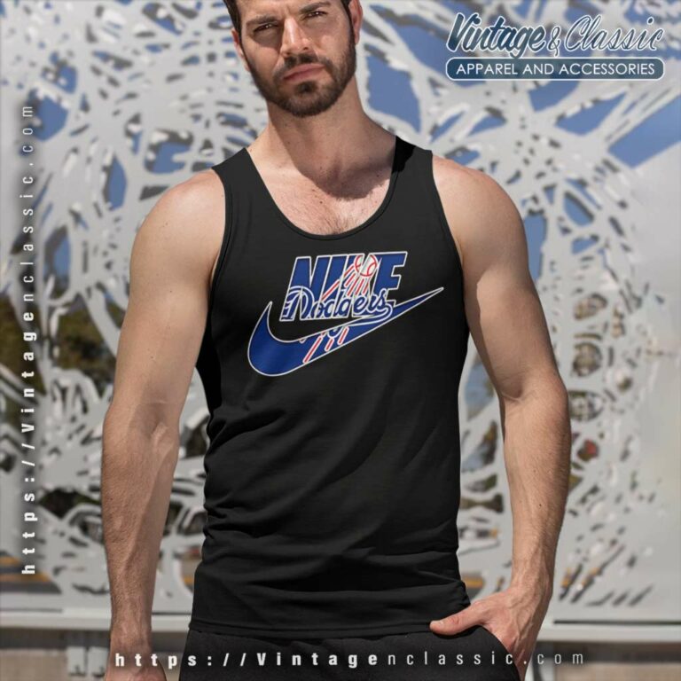 Nike Logo Los Angeles Dodgers Tank Top Racerback Nike Logo Los Angeles Dodgers Tank Top Racerback