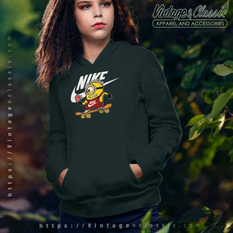 Nike Logo Minions Skateboard Funny Hoodie Nike Logo Minions Skateboard Funny Hoodie
