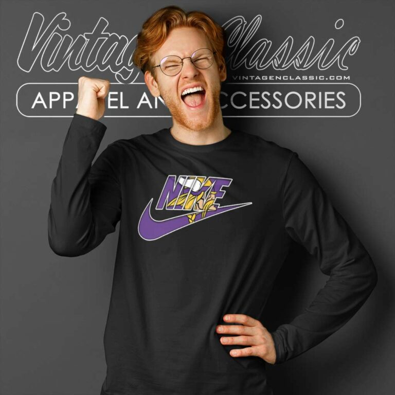 Nike Logo Minnesota Vikings Long Sleeve Tee Nike Logo Minnesota Vikings Long Sleeve Tee