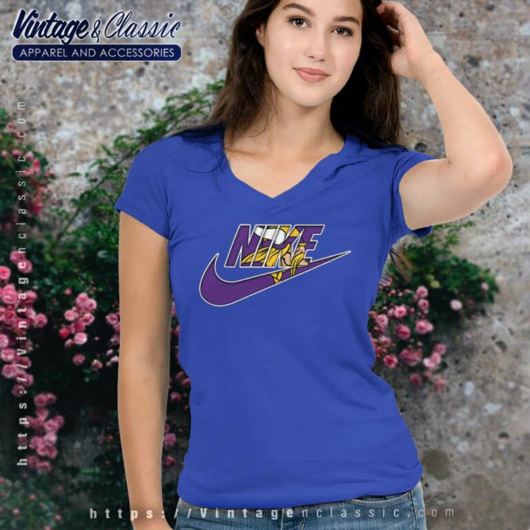 Nike Logo Minnesota Vikings V Neck TShirt Nike Logo Minnesota Vikings V Neck TShirt