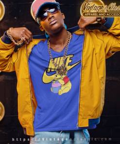 Nike Logo Mix Winnie The Pooh Disney V Neck TShirt