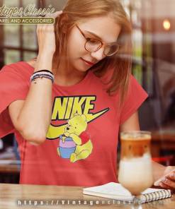Nike Logo Mix Winnie The Pooh Disney Women T Shirt