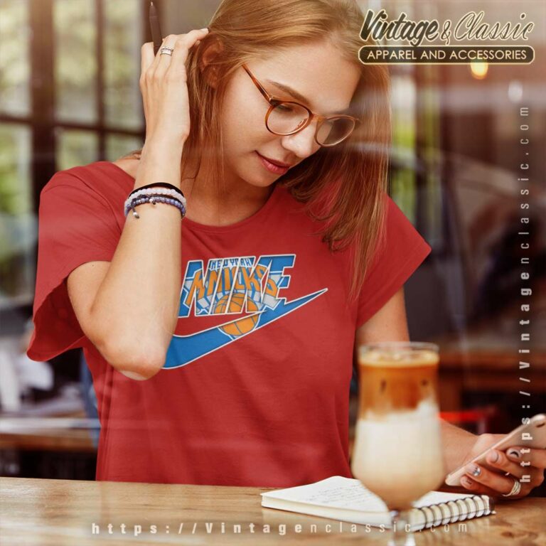 Nike Logo New York Knicks Women TShirt Nike Logo New York Knicks Women TShirt