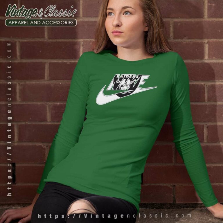 Nike Logo Oakland Raiders Long Sleeve Tee Nike Logo Oakland Raiders Long Sleeve Tee