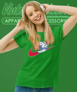 Nike Logo Philadelphia 76ers Women TShirt