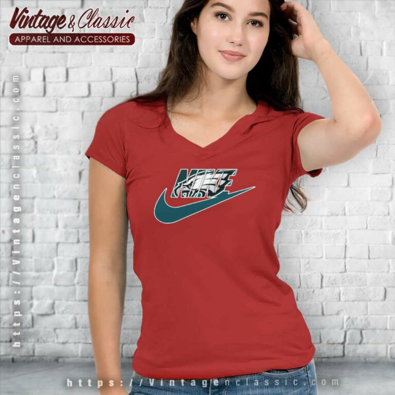 Nike Logo Philadelphia Eagles V Neck TShirt Nike Logo Philadelphia Eagles V Neck TShirt
