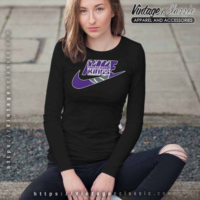 Nike Logo Sacramento Kings Long Sleeve Tee Nike Logo Sacramento Kings Long Sleeve Tee