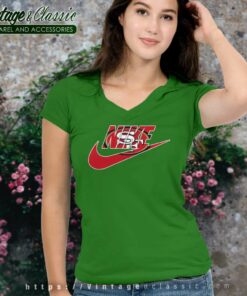 Nike Logo San Francisco 49ers V Neck TShirt
