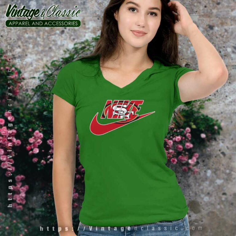 Nike Logo San Francisco 49ers V Neck TShirt Nike Logo San Francisco 49ers V Neck TShirt