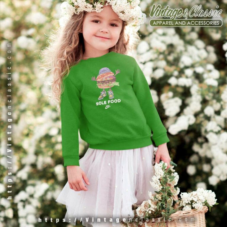 Nike Logo Sole Food Burger Kids Sweatshirt Nike Logo Sole Food Burger Kids Sweatshirt