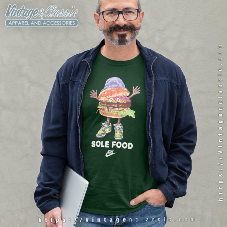 Nike Logo Sole Food Burger Long Sleeve Tee Nike Logo Sole Food Burger Long Sleeve Tee