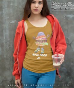 Nike Logo Sole Food Burger Tank Top Racerback