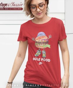 Nike Logo Sole Food Burger Women TShirt