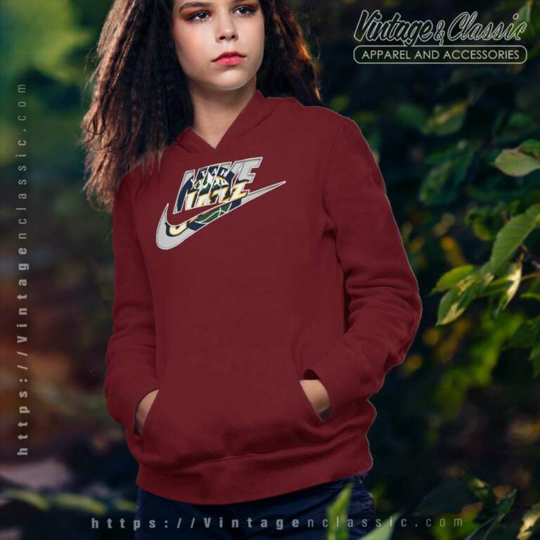 Nike Logo Utah Jazz Hoodie Nike Logo Utah Jazz Hoodie
