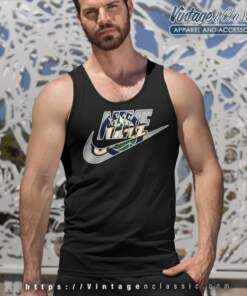 Nike Logo Utah Jazz Tank Top Racerback
