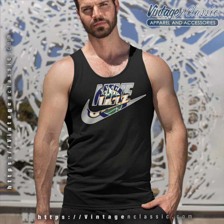 Nike Logo Utah Jazz Tank Top Racerback Nike Logo Utah Jazz Tank Top Racerback