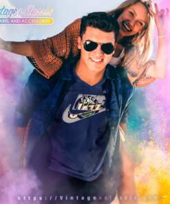 Nike Logo Utah Jazz V Neck TShirt