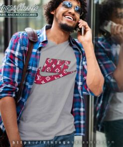 Nike Louis Vuitton Logo Shirt V Neck TShirt